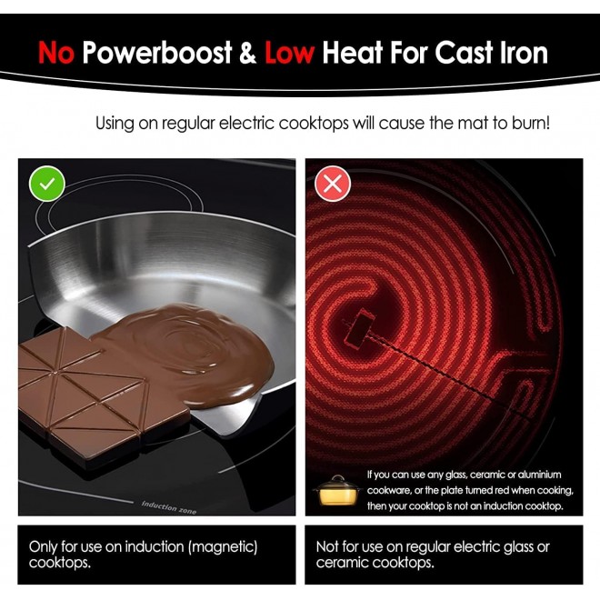 Large Induction Cooktop Protector Mat 20.4x30.7 Inch, (Magnetic) Electric Stove Burner Covers, Induction Cooktop Cover,Induction Stovetop Cover,Glass Top Stove Cover