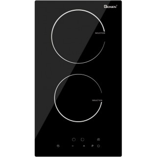 Induction Cooktop 12 Inch, 220V~240V, 2 Burners Electric Cooktop,3500W, 12'' Built-in Double Electric Stove Top Countertop Cooker with Hard Wire,No Plug