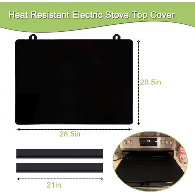 Stove Top Cover for Electric Stove, 20.5x28.5in Electric Stove Cover, Glass Top Stove Cover, Ceramic Glass Cooktop Protector, Full Stove Covers for Electric Stovetop, Flat Top Oven Cover