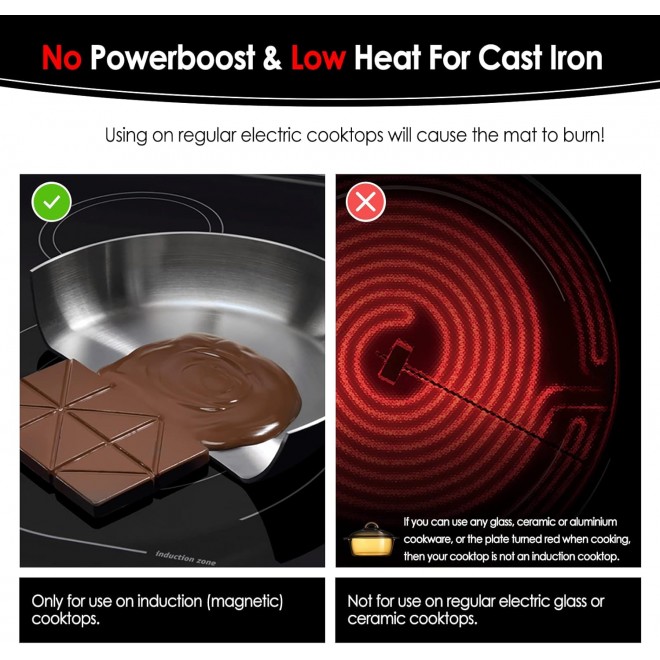 KitchenRaku Large Induction Cooktop Protector Mat 21.2x35.4 IN,Translucent (Magnetic) Electric Stove Burner Covers Antiscratch as Glass Top Stove Cover or Electric Stove Top (21.2x35.4 Inch L)