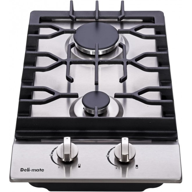 12 Gas Cooktop Dual Fuel 2 Sealed Burners Stainless Steel Drop-In Gas Stove DM223-SA01BZ Gas Hob