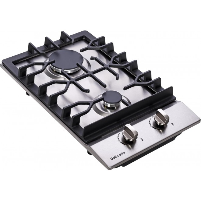 12 Gas Cooktop Dual Fuel 2 Sealed Burners Stainless Steel Drop-In Gas Stove DM223-SA01BZ Gas Hob