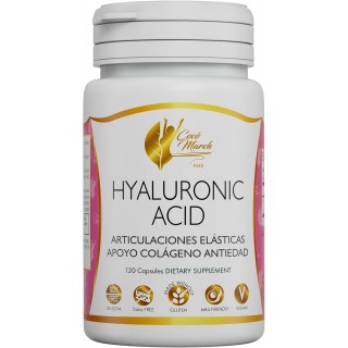 Coco March Hyaluronic Acid Low Molecular Weight for Collagen Production, Joint, Skin and Cell Health - Free from: Gluten, Soy, Dairy - Keto Friendly, Vegan 4 Month Supply 120 Servings