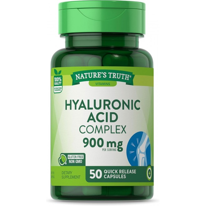 Nature's Truth Hyaluronic Acid 900 mg Capsules, 50 Count