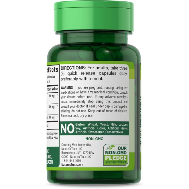 Nature's Truth Hyaluronic Acid 900 mg Capsules, 50 Count