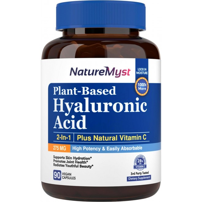 Hyaluronic Acid, Skin & Joint Support, 90 Vegan Caps