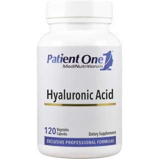 Patient One Hyaluronic Acid 100mg | Supplement to Support Hydrated, Youthful Skin and Joint Lubrication* | 120 Capsules