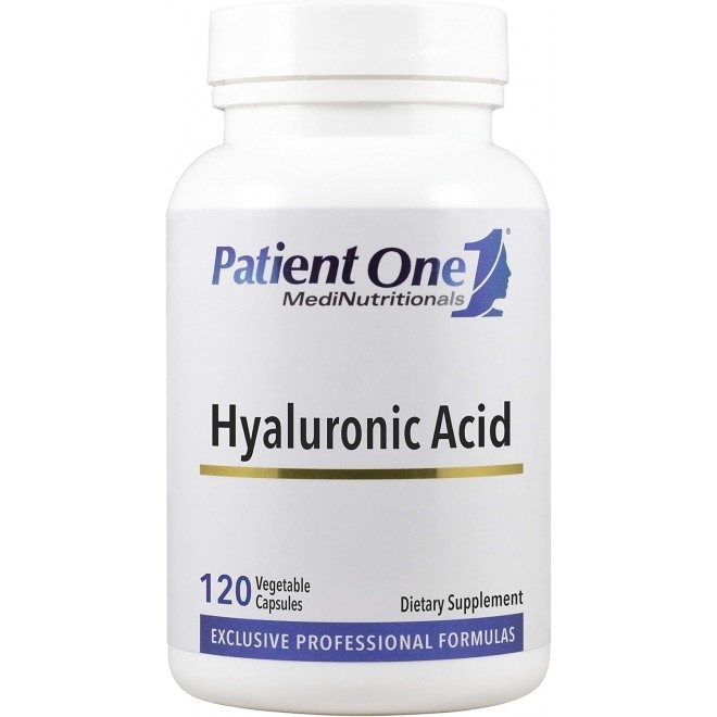 Patient One Hyaluronic Acid 100mg | Supplement to Support Hydrated, Youthful Skin and Joint Lubrication* | 120 Capsules