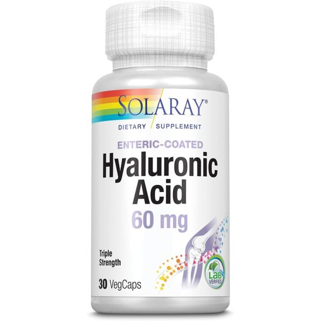 SOLARAY Triple Strength Hyaluronic Acid 60mg | 30 VegCaps