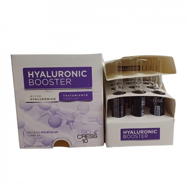 RUUFE Hyaluronic Ampoules - Biocress Hair Booster with Hyaluronic Acid (12 Pack)