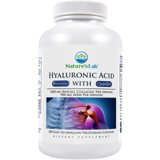 Nature's Lab Hyaluronic Acid with BioCell Collagen, 180 Vegetarian Capsules