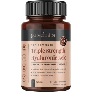 Triple Strength Hyaluronic Acid 300mg x 180 tablets (6 months supply). 300% stronger