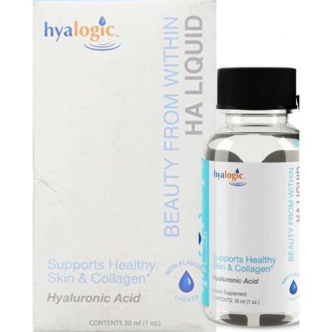 Hyalogic Vegan Friendly Hyaluronic Acid Liquid Supplement- Beauty from Within: Daily Skincare 30 ml. HA Dietary Supplement