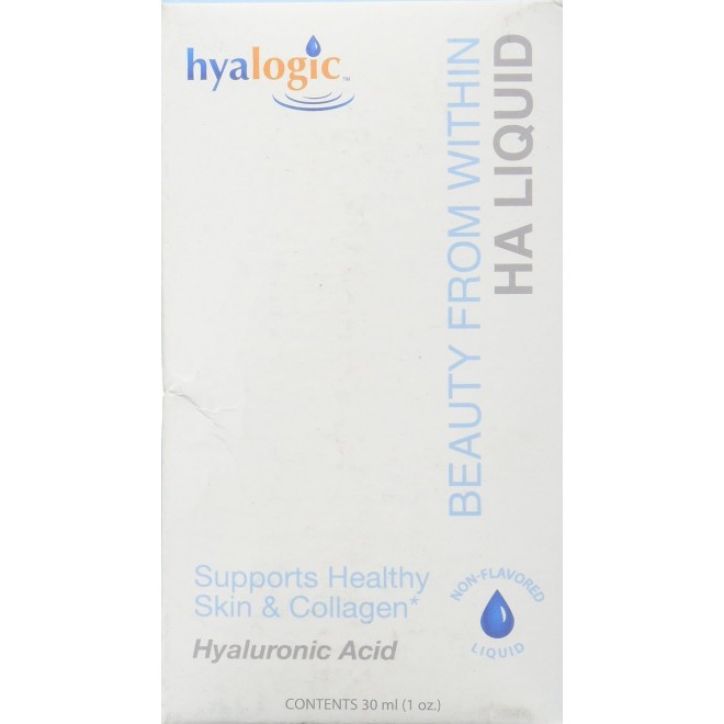 Hyalogic Vegan Friendly Hyaluronic Acid Liquid Supplement- Beauty from Within: Daily Skincare 30 ml. HA Dietary Supplement