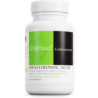 DaVinci Labs Hyaluronic Acid - Dietary Supplement to Support Joint, Cartilage and Skin Health* - With Hyaluronic Acid, Sunflower Lecithin and Salvia Hispanica Powder - Gluten-Free - 60 Vegetarian Caps