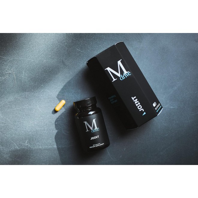 Mdrive Joint Support Supplement for Men - Supports Healthy Joint Function, Flexibility, Comfort & Mobility - Features UC-II Collagen, Turmeric Curcumin & Sodium Hyaluronate from Hyaluronic Acid, 30ct