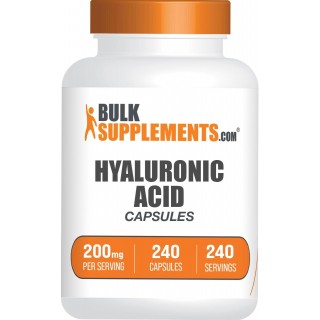 BULKSUPPLEMENTS.COM Hyaluronic Acid 200mg Capsules - Hyaluronic Acid Supplements, Gluten Free, 1 Capsule per Serving (240 Capsules)