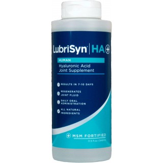 Lubrisyn HA with MSM - Proprietary Vegan Joint Relief Edible Supplement Made in USA for Humans - 30 Day Supply of Liquid Hyaluronic Acid Formula for Healthy Joints