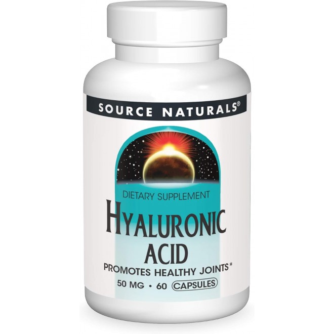 Source Naturals Hyaluronic Acid, Promotes Healthy Joints*, 50mg - 60 Capsules