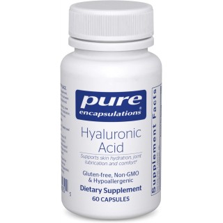 Pure Encapsulations Hyaluronic Acid - for Skin Hydration, Joint Lubrication & Joint Health* - Effective Absorption - Gluten Free - Vegan & Non-GMO - 60 Capsules