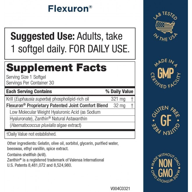 Purity Products Flexuron Joint Formula + Ultimate HA Flexuron (Krill Oil, Low Molecular Weight Hyaluronic Acid, Astaxanthin) - Ultimate H.A. (BioCell Collagen, Quercetin, Hyaluronic Acid + More)