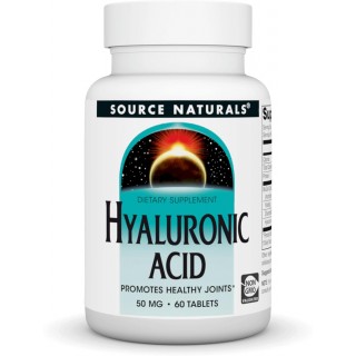 Source Naturals Hyaluronic Acid, 50mg, 60 Tablets