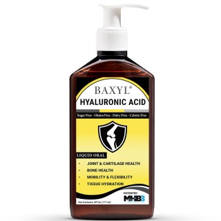 Baxyl - Liquid Hyaluronic Acid for Joint Relief Supplement (Vegan, Gluten-Free, Non-GMO, Patented Oral MHB3)