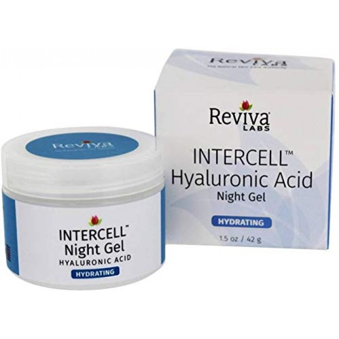 Reviva Intercell Night Gel with Hyaluronic Acid 1.50 oz