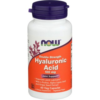 Now Foods Acid 100Mg 2X 60 Vc Hyaluronic, 60 CT