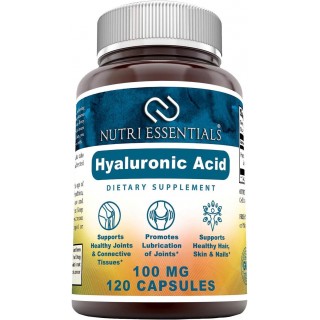 Hyaluronic Acid Dietary Supplement - 100 mg 120 Capsules (Non-GMO) - The Best Supplements for Joint Health, Skin Care & More*